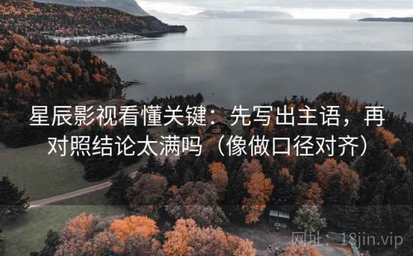 星辰影视看懂关键：先写出主语，再对照结论太满吗（像做口径对齐）